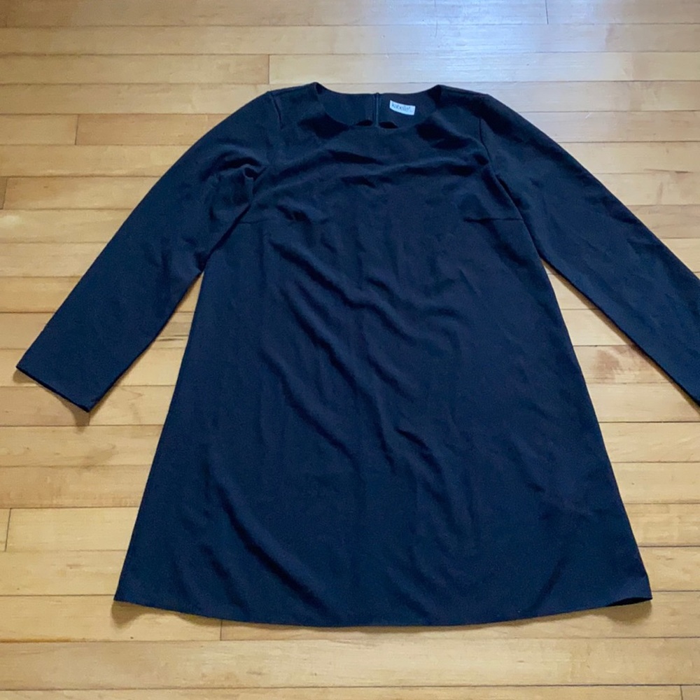 Kabelle Black Sheath 3/4 quarter sleeve dress L